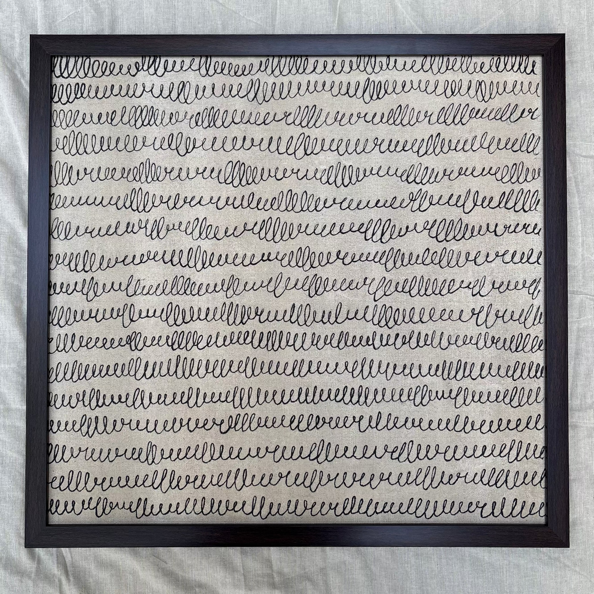 Scribbled Thoughts Expressive Abstract Wall Artwork