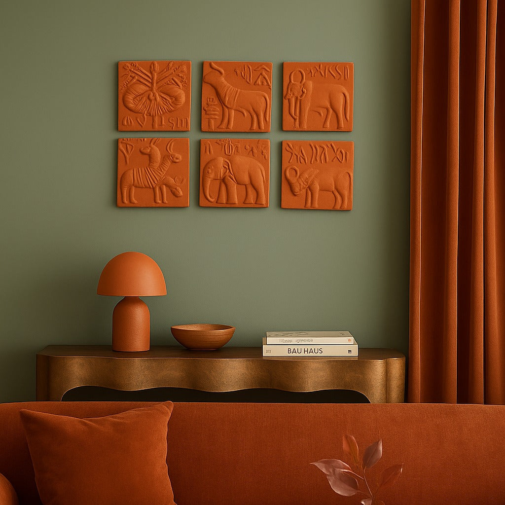 Tribal Spiritis Handmade Terracotta Wall Decor for Interiors
