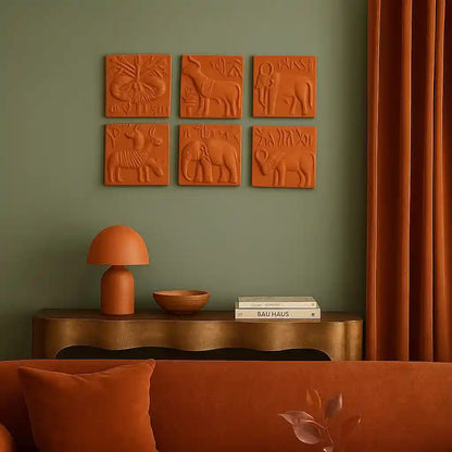 Tribal Spiritis | Terracotta Wall Decor