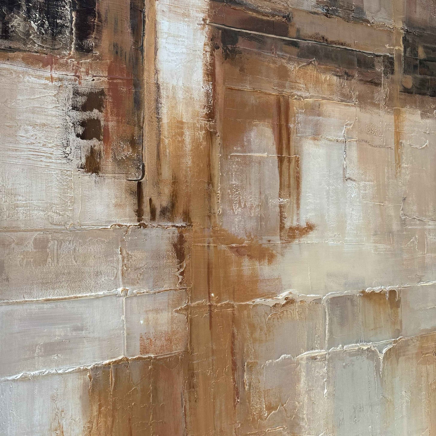 Rusted Landscape Canvas Modern Textured Wall Art
