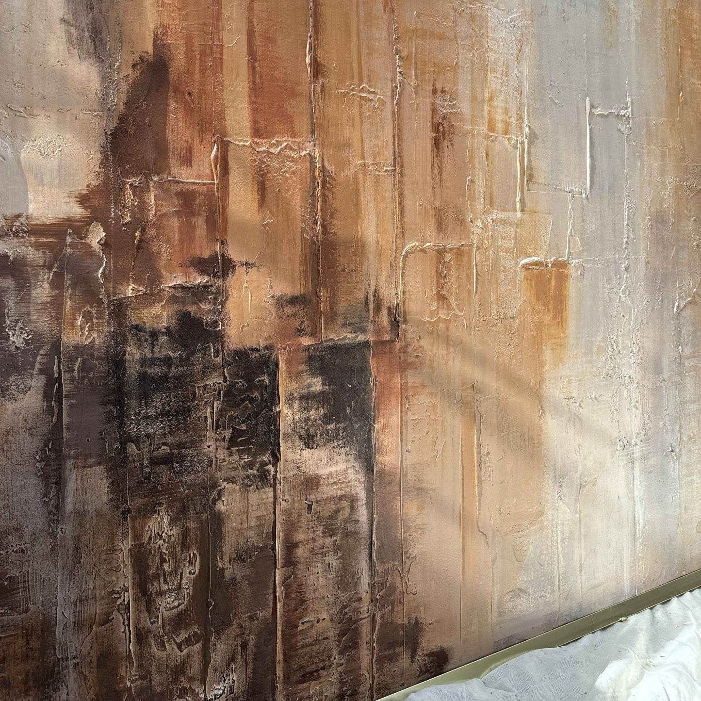 Rusted Landscape Canvas Modern Textured Wall Art