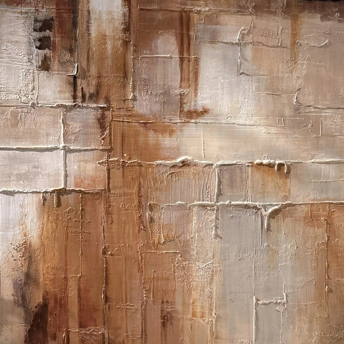 Rusted Landscape Canvas Modern Textured Wall Art