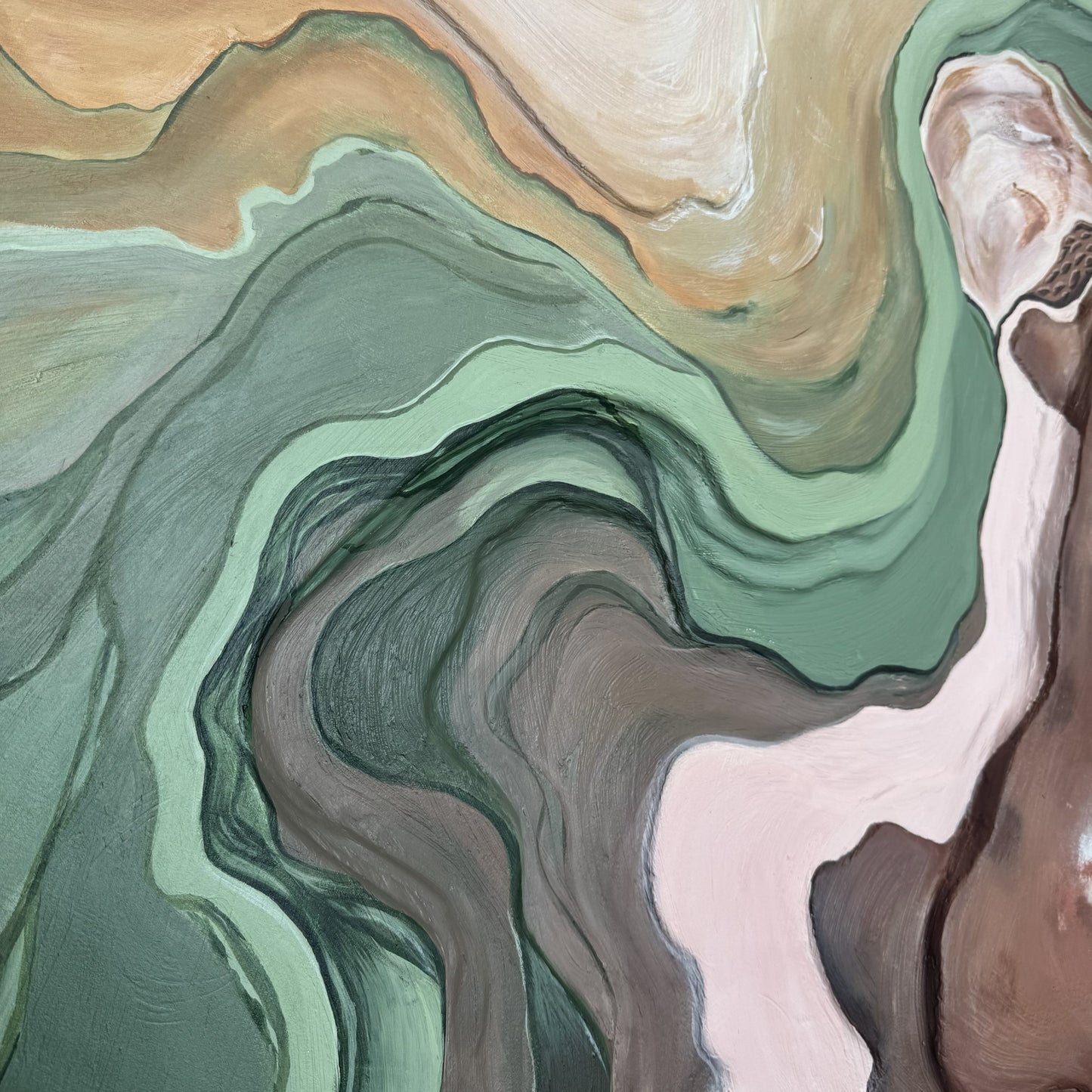 Whispers of the Valley Modern Artwork 