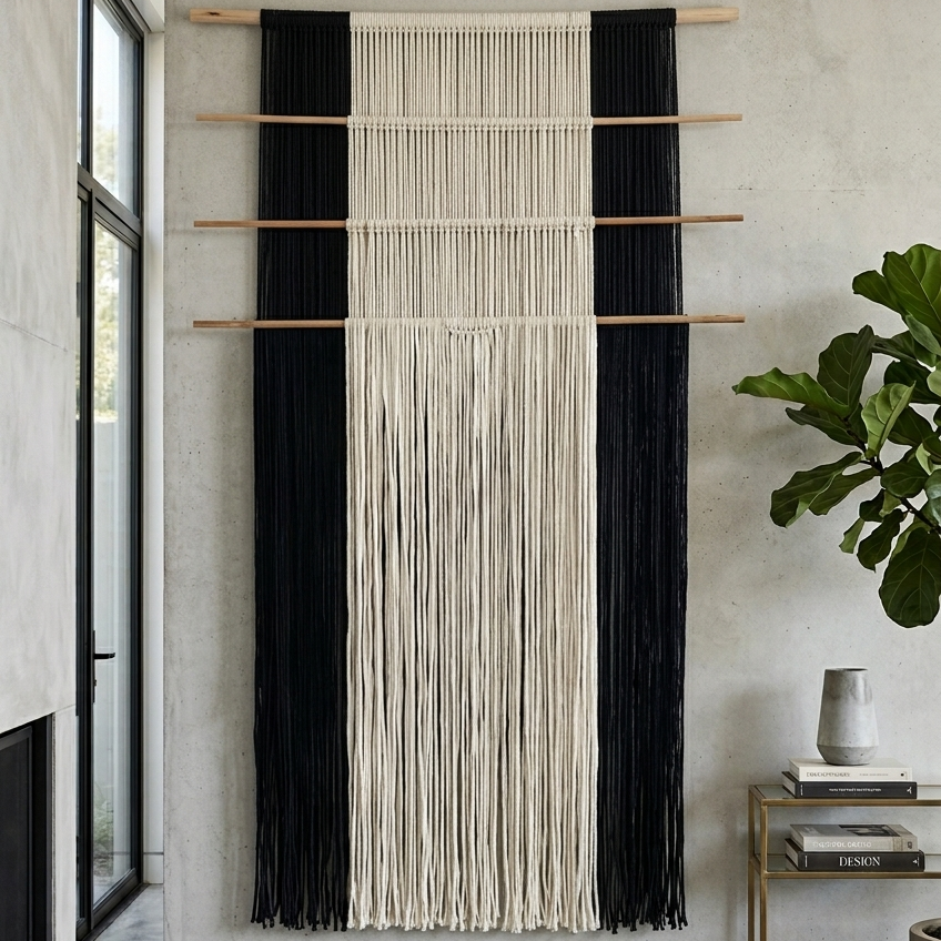 Gravity in Threads Macrame Wall Art