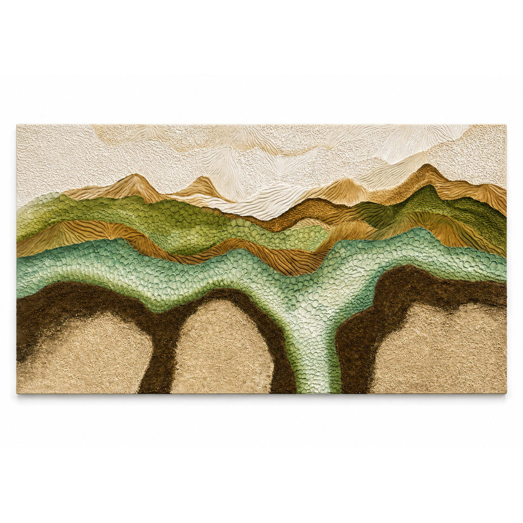 Veins of the Earth | Textured Artwork for Modern Room Interior Design