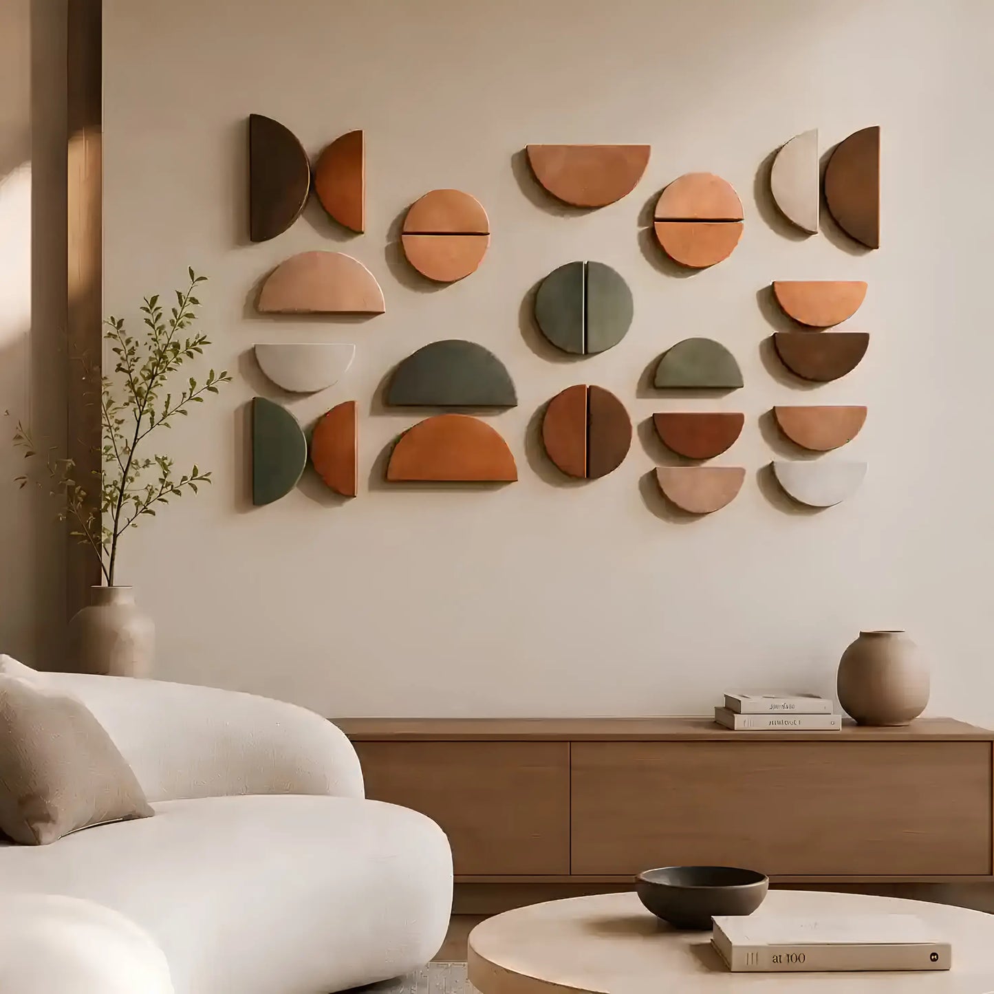 Crescent II | Terracotta Wall Art