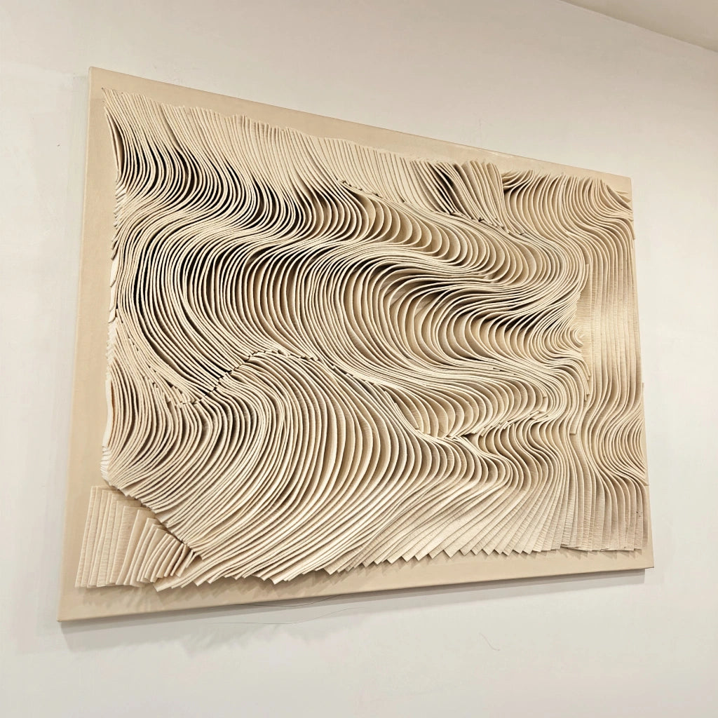 Sculpted Felt Wall Art for Home Decor