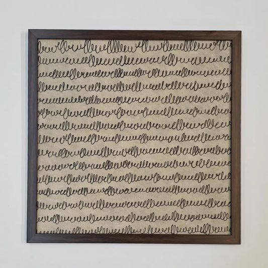Scribbled Thoughts Expressive Abstract Wall Artwork
