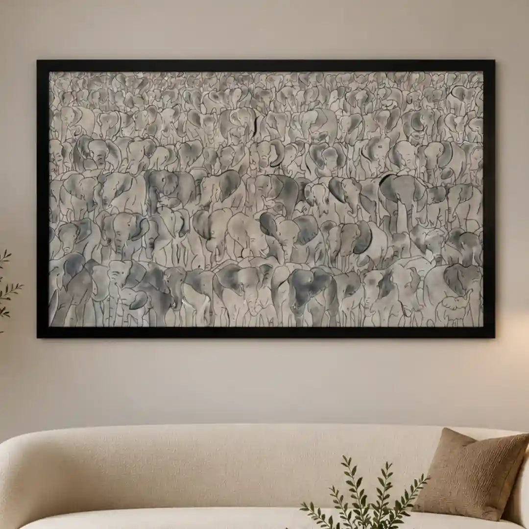 Whispers of the Herd Wildlife Inspired Wall Artwork