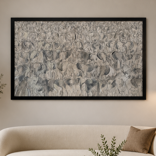 Whispers of the Herd Wildlife Inspired Wall Artwork