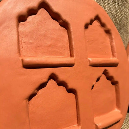 Plates of Earth III Terracotta Wall Art - Qibo Galleria Pvt. Ltd.