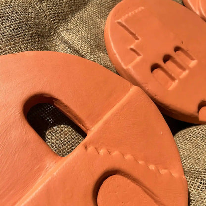 Plates of Earth III Terracotta Wall Art - Qibo Galleria Pvt. Ltd.