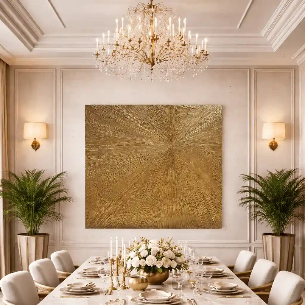 Eternal Radiance A Luxurious Expression of Light and Texture - Qibo Galleria Pvt. Ltd.