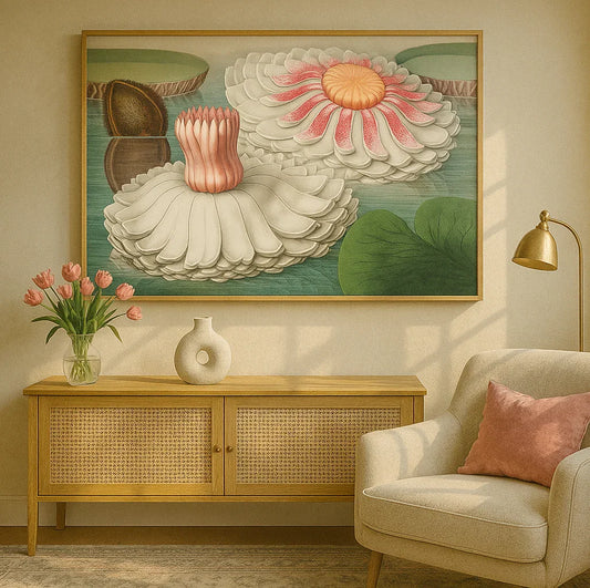The Great Water Lily of America (1854) - III Digital Wall Art