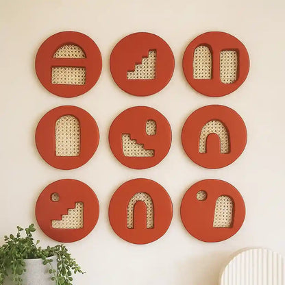 Plates of Earth II Terracotta Wall Art for Home Decor - Qibo Galleria Pvt. Ltd.