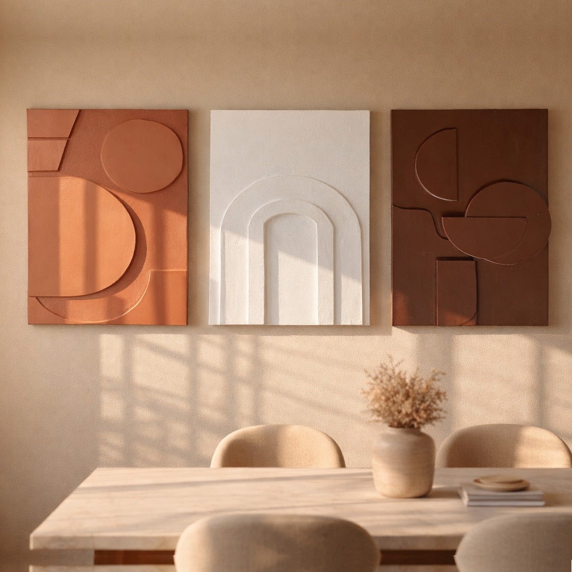 Architectural Forms Wall Art Set for Home Decor