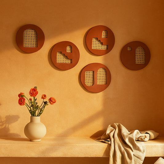 Plates of Earth II Terracotta Wall Art for Home Decor