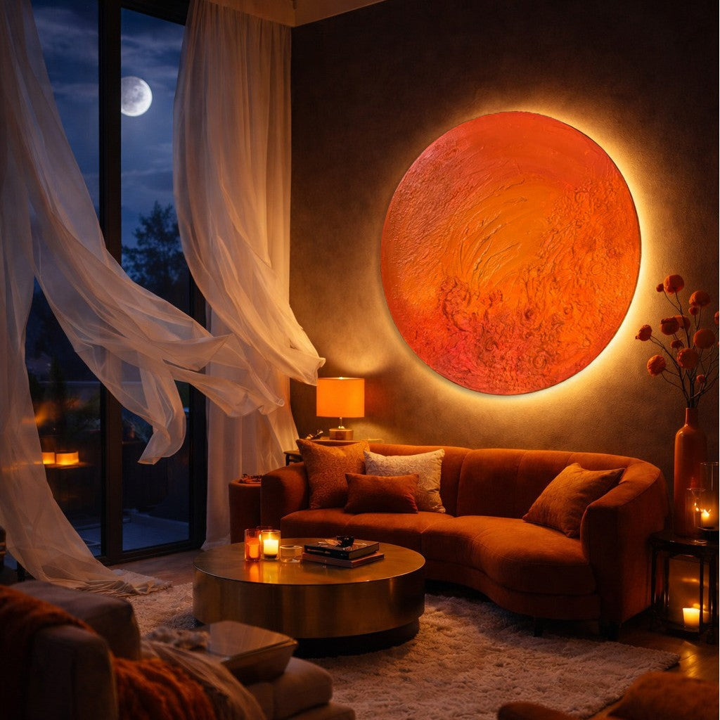 Helia Sun Wall Art a Luxury Home Decor for Modern Interiors