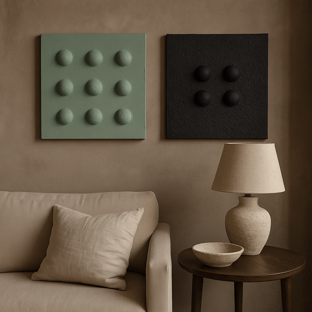 Textured Loops (Pair) - Qibo Galleria LLP