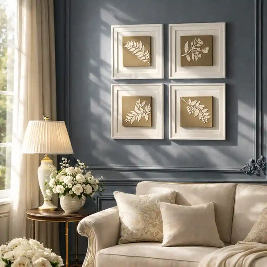 Whispering Leaves Modern Artwork for Interiors - Qibo Galleria Pvt. Ltd.